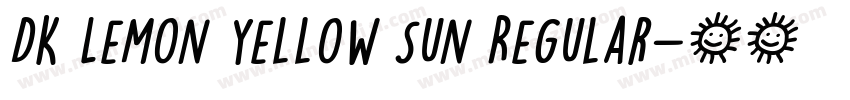 DK Lemon Yellow Sun Regular字体转换